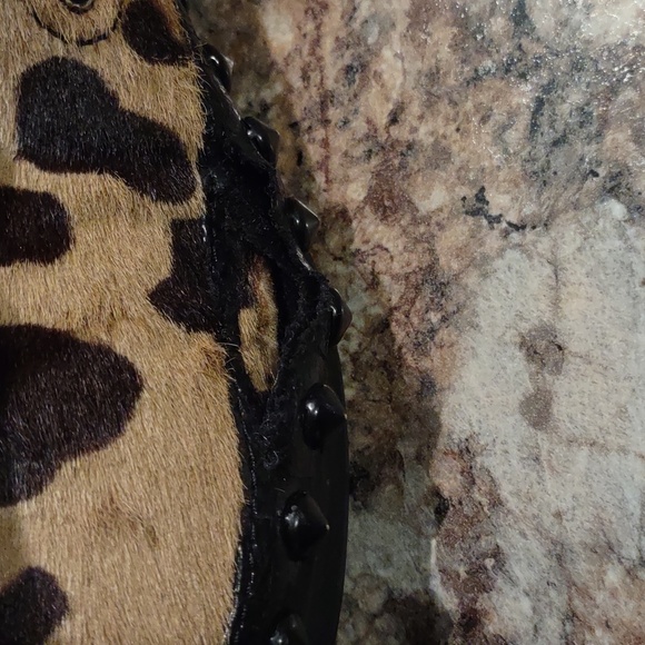 *FINAL PRICE* Prada Women's Leopard Stud Platform Slip-On Shoes - Picture 12 of 14